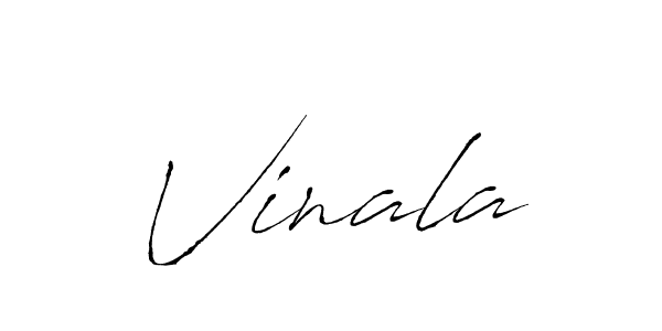 Once you've used our free online signature maker to create your best signature Antro_Vectra style, it's time to enjoy all of the benefits that Vinala name signing documents. Vinala signature style 6 images and pictures png