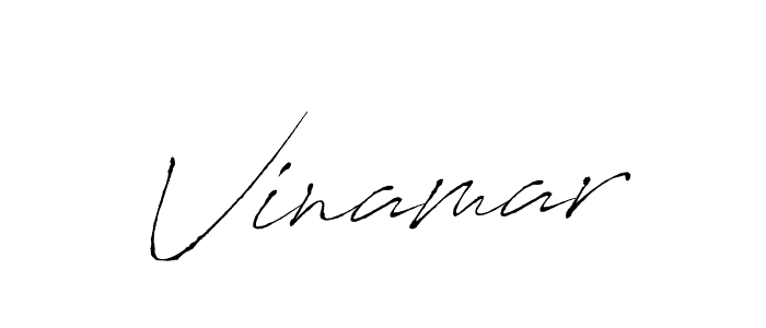 Design your own signature with our free online signature maker. With this signature software, you can create a handwritten (Antro_Vectra) signature for name Vinamar. Vinamar signature style 6 images and pictures png