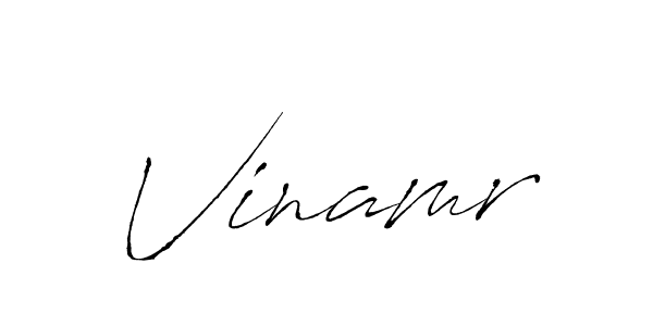 Make a beautiful signature design for name Vinamr. With this signature (Antro_Vectra) style, you can create a handwritten signature for free. Vinamr signature style 6 images and pictures png