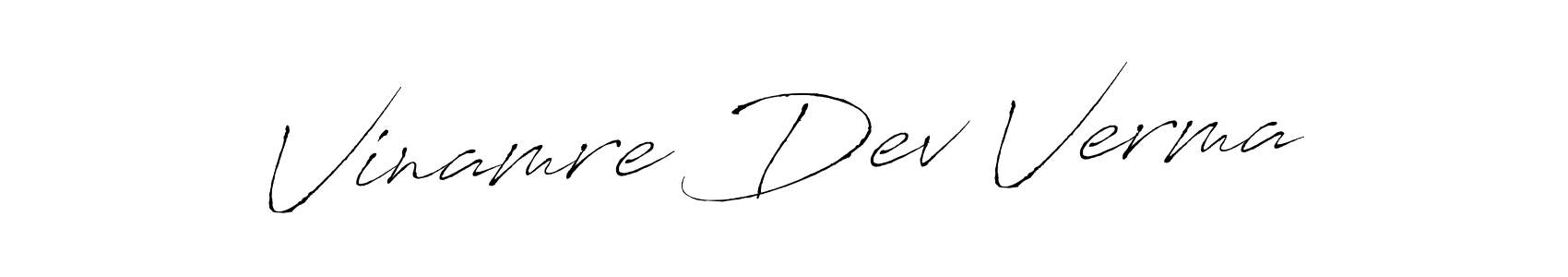 This is the best signature style for the Vinamre Dev Verma name. Also you like these signature font (Antro_Vectra). Mix name signature. Vinamre Dev Verma signature style 6 images and pictures png