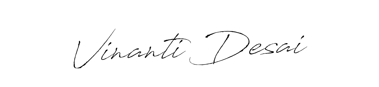 Also we have Vinanti Desai name is the best signature style. Create professional handwritten signature collection using Antro_Vectra autograph style. Vinanti Desai signature style 6 images and pictures png