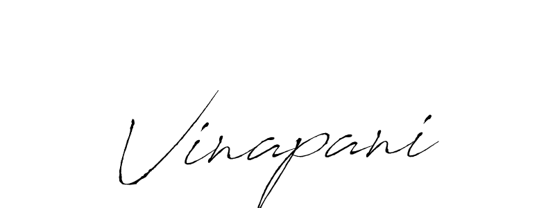 Vinapani stylish signature style. Best Handwritten Sign (Antro_Vectra) for my name. Handwritten Signature Collection Ideas for my name Vinapani. Vinapani signature style 6 images and pictures png