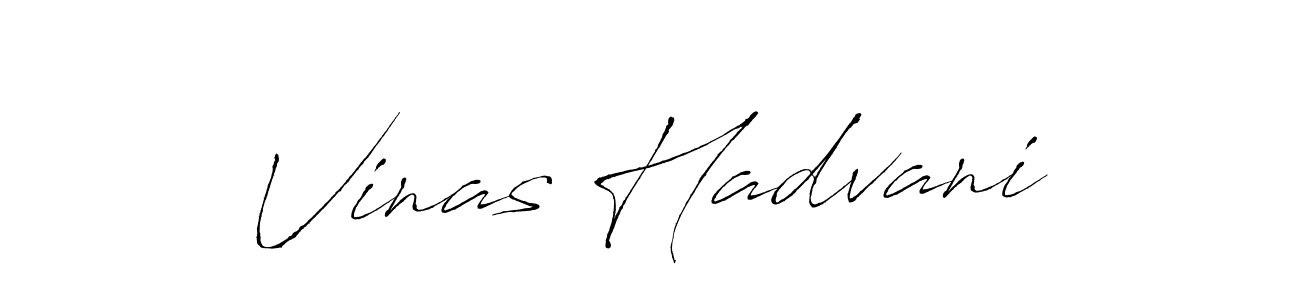 Design your own signature with our free online signature maker. With this signature software, you can create a handwritten (Antro_Vectra) signature for name Vinas Hadvani. Vinas Hadvani signature style 6 images and pictures png