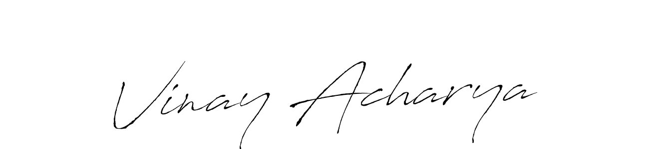 How to make Vinay Acharya signature? Antro_Vectra is a professional autograph style. Create handwritten signature for Vinay Acharya name. Vinay Acharya signature style 6 images and pictures png