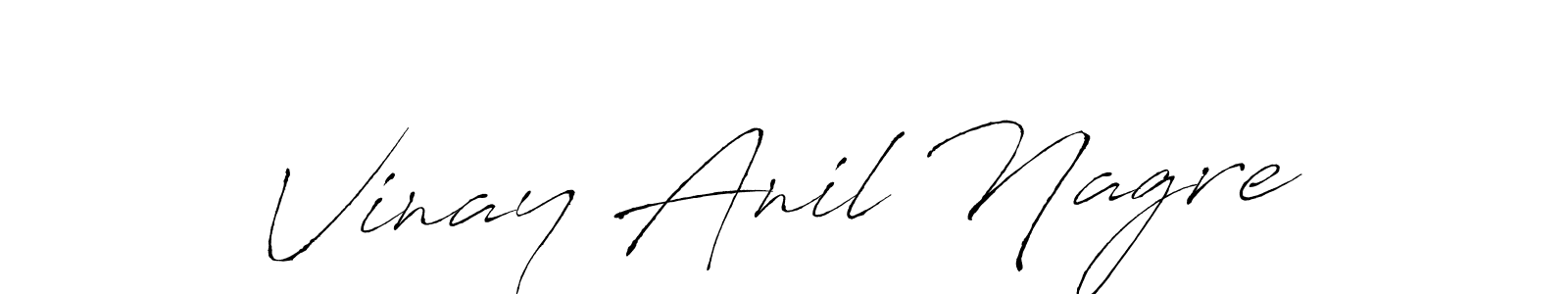 Make a beautiful signature design for name Vinay Anil Nagre. Use this online signature maker to create a handwritten signature for free. Vinay Anil Nagre signature style 6 images and pictures png