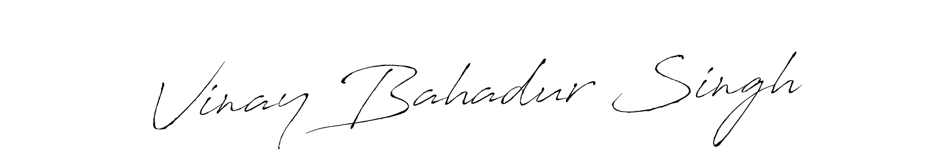 Vinay Bahadur Singh stylish signature style. Best Handwritten Sign (Antro_Vectra) for my name. Handwritten Signature Collection Ideas for my name Vinay Bahadur Singh. Vinay Bahadur Singh signature style 6 images and pictures png
