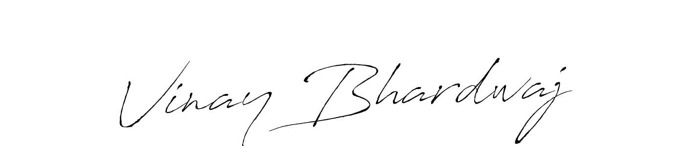 How to make Vinay Bhardwaj signature? Antro_Vectra is a professional autograph style. Create handwritten signature for Vinay Bhardwaj name. Vinay Bhardwaj signature style 6 images and pictures png