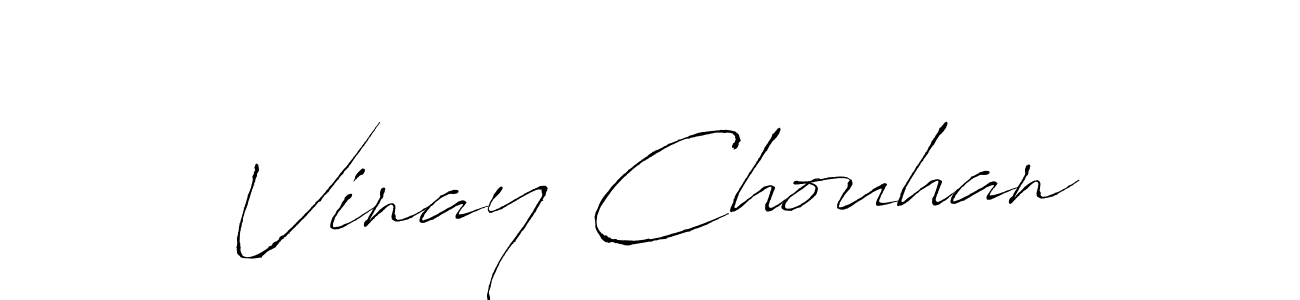 Design your own signature with our free online signature maker. With this signature software, you can create a handwritten (Antro_Vectra) signature for name Vinay Chouhan. Vinay Chouhan signature style 6 images and pictures png