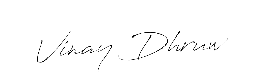 Also we have Vinay Dhruw name is the best signature style. Create professional handwritten signature collection using Antro_Vectra autograph style. Vinay Dhruw signature style 6 images and pictures png