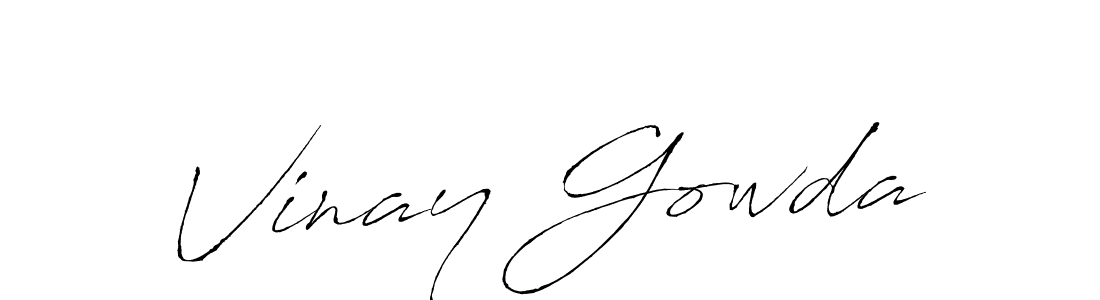 Make a short Vinay Gowda signature style. Manage your documents anywhere anytime using Antro_Vectra. Create and add eSignatures, submit forms, share and send files easily. Vinay Gowda signature style 6 images and pictures png