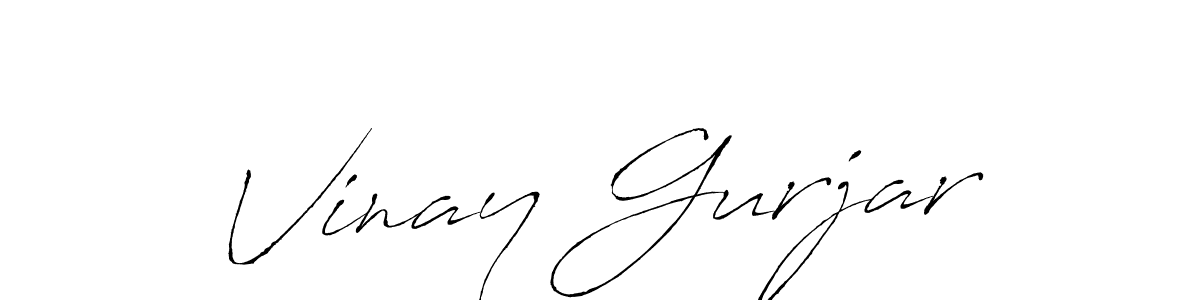 Also we have Vinay Gurjar name is the best signature style. Create professional handwritten signature collection using Antro_Vectra autograph style. Vinay Gurjar signature style 6 images and pictures png