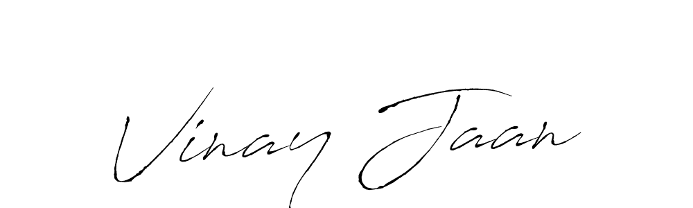 How to make Vinay Jaan name signature. Use Antro_Vectra style for creating short signs online. This is the latest handwritten sign. Vinay Jaan signature style 6 images and pictures png