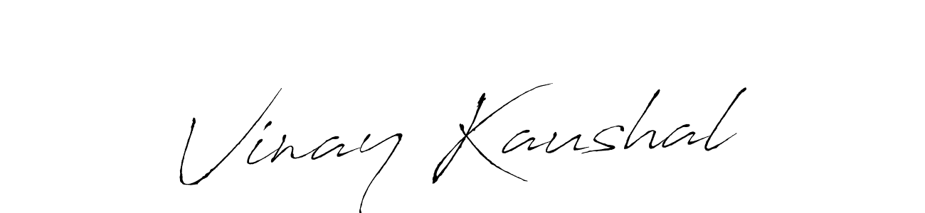 Antro_Vectra is a professional signature style that is perfect for those who want to add a touch of class to their signature. It is also a great choice for those who want to make their signature more unique. Get Vinay Kaushal name to fancy signature for free. Vinay Kaushal signature style 6 images and pictures png