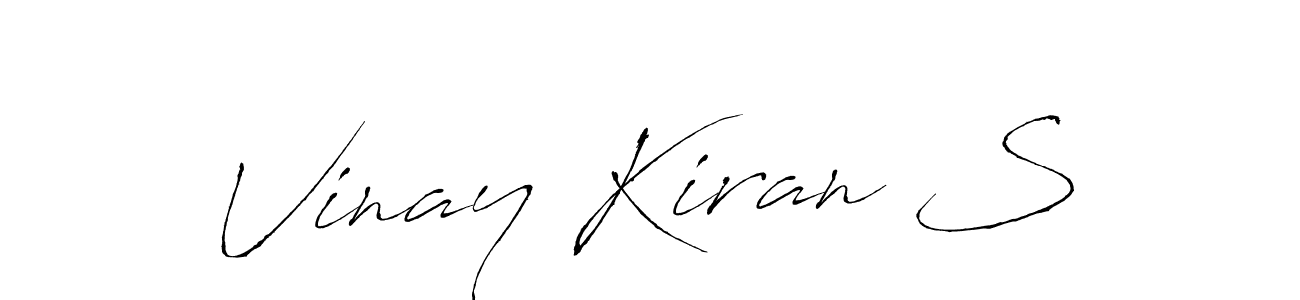 How to make Vinay Kiran S signature? Antro_Vectra is a professional autograph style. Create handwritten signature for Vinay Kiran S name. Vinay Kiran S signature style 6 images and pictures png