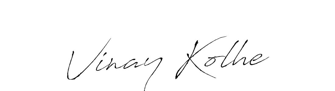 Similarly Antro_Vectra is the best handwritten signature design. Signature creator online .You can use it as an online autograph creator for name Vinay Kolhe. Vinay Kolhe signature style 6 images and pictures png