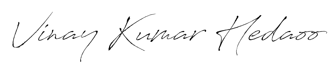 Create an unforgettable impression when signing with Vinay Kumar Hedaoo name styled in Antro_Vectra typography. 100% free online generator. Vinay Kumar Hedaoo signature style 6 images and pictures png