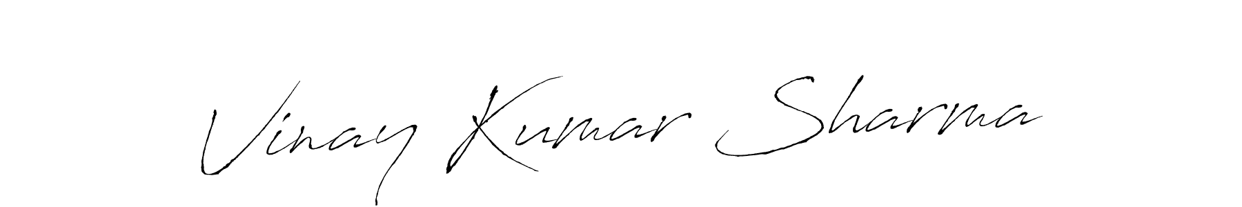 Vinay Kumar Sharma stylish signature style. Best Handwritten Sign (Antro_Vectra) for my name. Handwritten Signature Collection Ideas for my name Vinay Kumar Sharma. Vinay Kumar Sharma signature style 6 images and pictures png