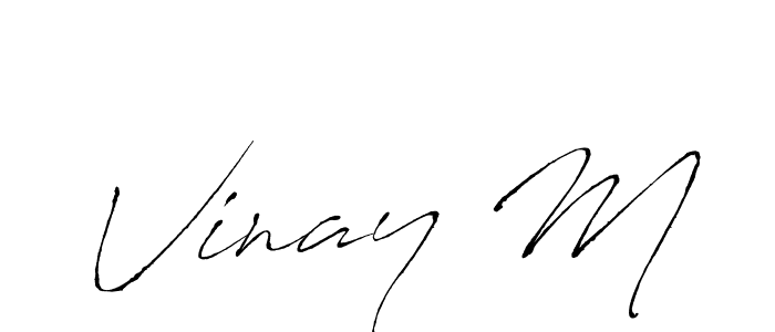 Best and Professional Signature Style for Vinay M. Antro_Vectra Best Signature Style Collection. Vinay M signature style 6 images and pictures png