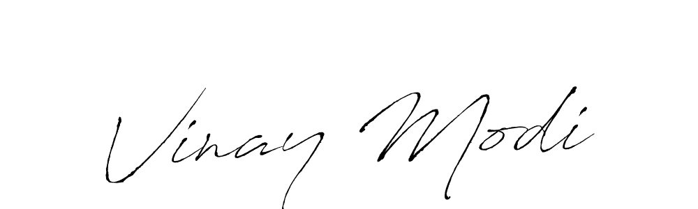 Make a beautiful signature design for name Vinay Modi. With this signature (Antro_Vectra) style, you can create a handwritten signature for free. Vinay Modi signature style 6 images and pictures png