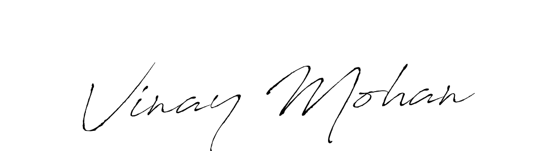 The best way (Antro_Vectra) to make a short signature is to pick only two or three words in your name. The name Vinay Mohan include a total of six letters. For converting this name. Vinay Mohan signature style 6 images and pictures png