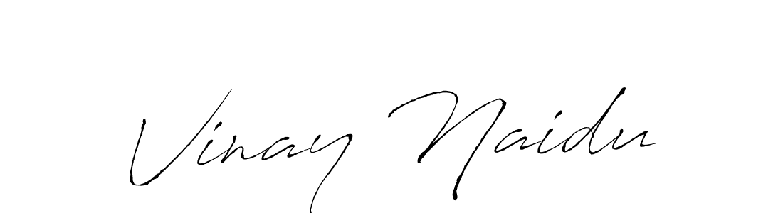 Vinay Naidu stylish signature style. Best Handwritten Sign (Antro_Vectra) for my name. Handwritten Signature Collection Ideas for my name Vinay Naidu. Vinay Naidu signature style 6 images and pictures png