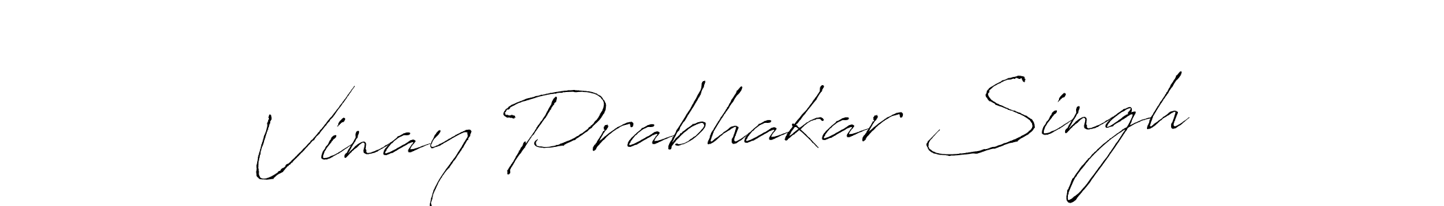 Make a beautiful signature design for name Vinay Prabhakar Singh. With this signature (Antro_Vectra) style, you can create a handwritten signature for free. Vinay Prabhakar Singh signature style 6 images and pictures png