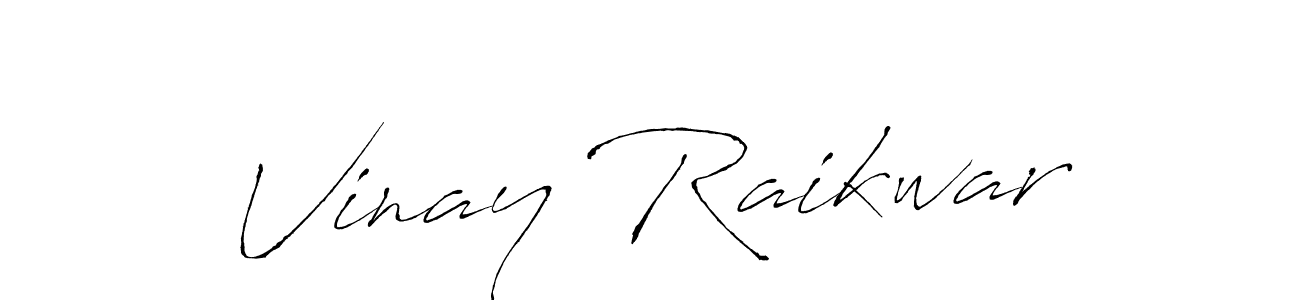 It looks lik you need a new signature style for name Vinay Raikwar. Design unique handwritten (Antro_Vectra) signature with our free signature maker in just a few clicks. Vinay Raikwar signature style 6 images and pictures png
