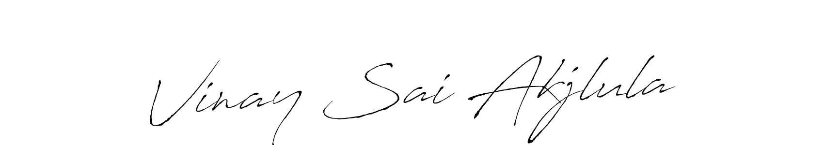 How to make Vinay Sai Akjlula signature? Antro_Vectra is a professional autograph style. Create handwritten signature for Vinay Sai Akjlula name. Vinay Sai Akjlula signature style 6 images and pictures png