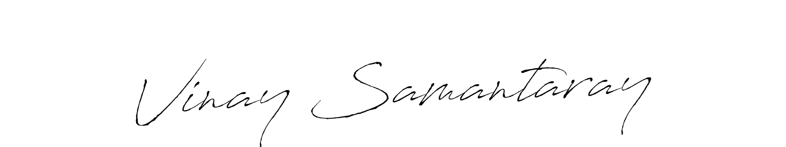 Use a signature maker to create a handwritten signature online. With this signature software, you can design (Antro_Vectra) your own signature for name Vinay Samantaray. Vinay Samantaray signature style 6 images and pictures png