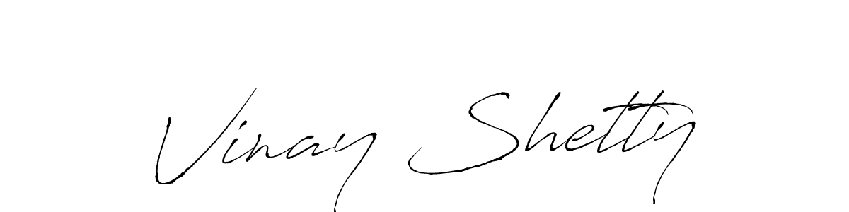 Vinay Shetty stylish signature style. Best Handwritten Sign (Antro_Vectra) for my name. Handwritten Signature Collection Ideas for my name Vinay Shetty. Vinay Shetty signature style 6 images and pictures png