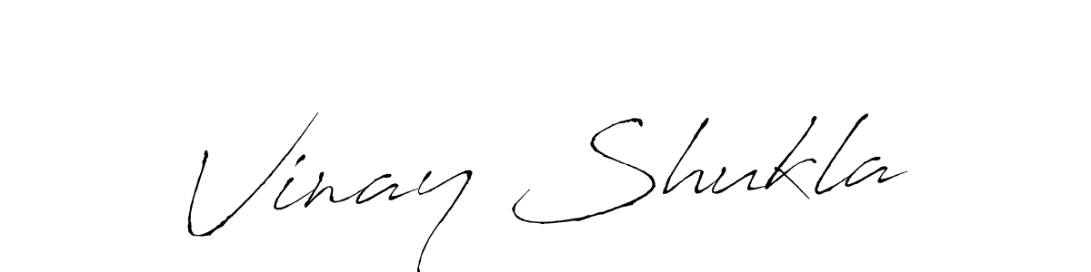 Vinay Shukla stylish signature style. Best Handwritten Sign (Antro_Vectra) for my name. Handwritten Signature Collection Ideas for my name Vinay Shukla. Vinay Shukla signature style 6 images and pictures png