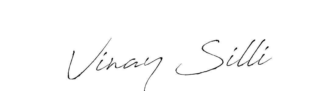 You should practise on your own different ways (Antro_Vectra) to write your name (Vinay Silli) in signature. don't let someone else do it for you. Vinay Silli signature style 6 images and pictures png