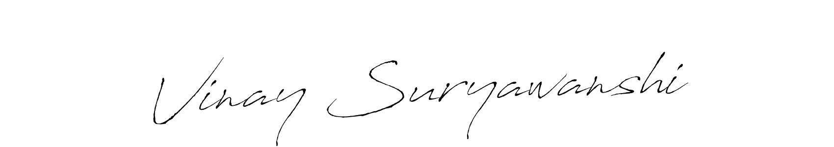 Make a beautiful signature design for name Vinay Suryawanshi. With this signature (Antro_Vectra) style, you can create a handwritten signature for free. Vinay Suryawanshi signature style 6 images and pictures png