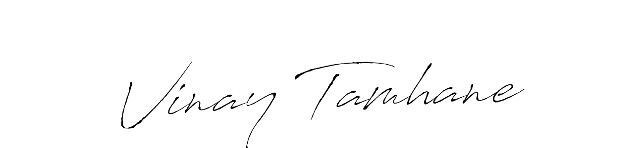 Vinay Tamhane stylish signature style. Best Handwritten Sign (Antro_Vectra) for my name. Handwritten Signature Collection Ideas for my name Vinay Tamhane. Vinay Tamhane signature style 6 images and pictures png