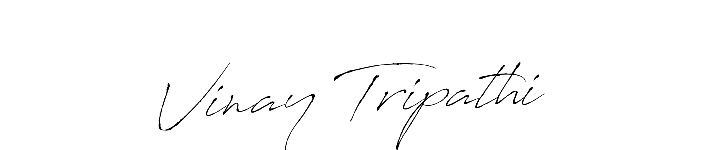 Make a beautiful signature design for name Vinay Tripathi. With this signature (Antro_Vectra) style, you can create a handwritten signature for free. Vinay Tripathi signature style 6 images and pictures png