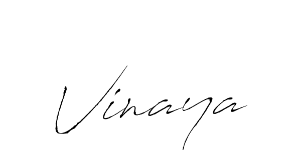 Design your own signature with our free online signature maker. With this signature software, you can create a handwritten (Antro_Vectra) signature for name Vinaya. Vinaya signature style 6 images and pictures png