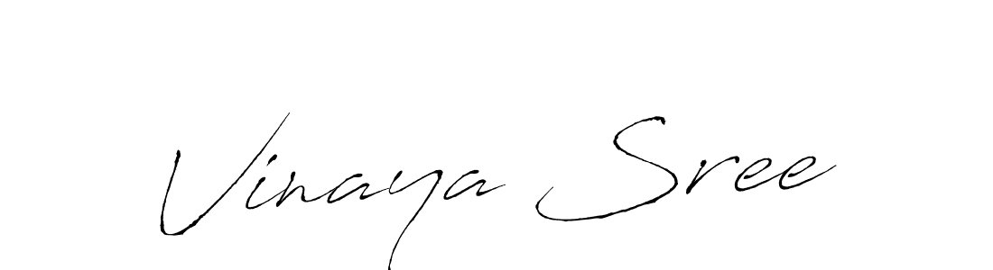 Vinaya Sree stylish signature style. Best Handwritten Sign (Antro_Vectra) for my name. Handwritten Signature Collection Ideas for my name Vinaya Sree. Vinaya Sree signature style 6 images and pictures png