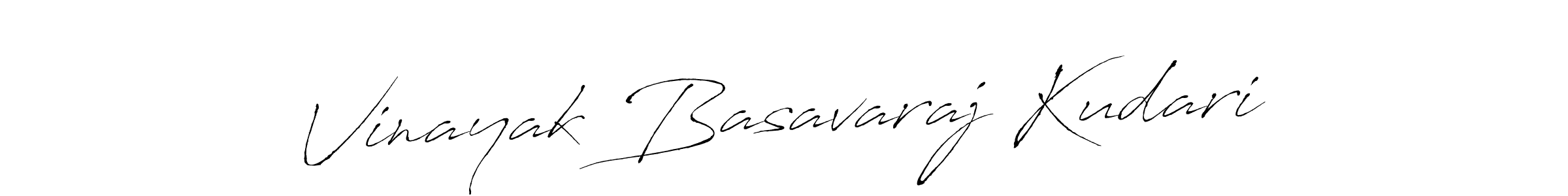 Vinayak Basavaraj Kudari stylish signature style. Best Handwritten Sign (Antro_Vectra) for my name. Handwritten Signature Collection Ideas for my name Vinayak Basavaraj Kudari. Vinayak Basavaraj Kudari signature style 6 images and pictures png