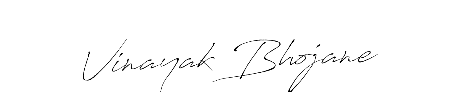 Create a beautiful signature design for name Vinayak Bhojane. With this signature (Antro_Vectra) fonts, you can make a handwritten signature for free. Vinayak Bhojane signature style 6 images and pictures png