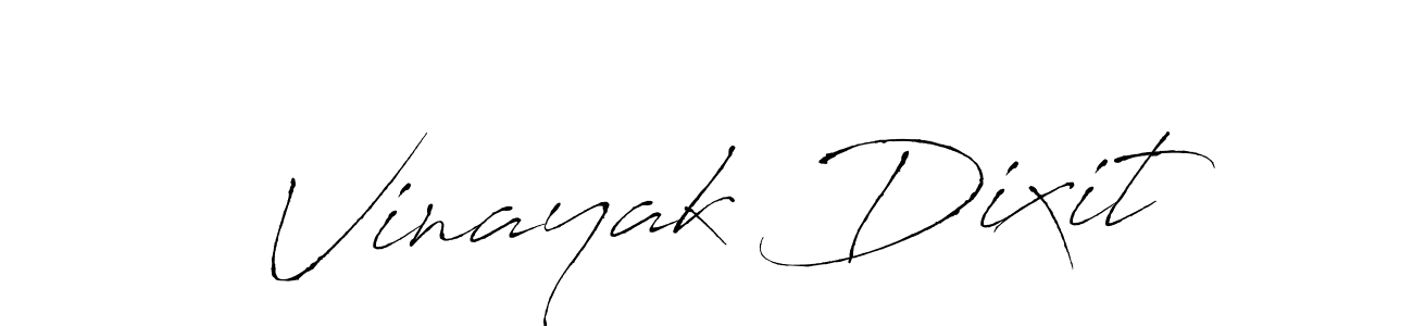 Design your own signature with our free online signature maker. With this signature software, you can create a handwritten (Antro_Vectra) signature for name Vinayak Dixit. Vinayak Dixit signature style 6 images and pictures png