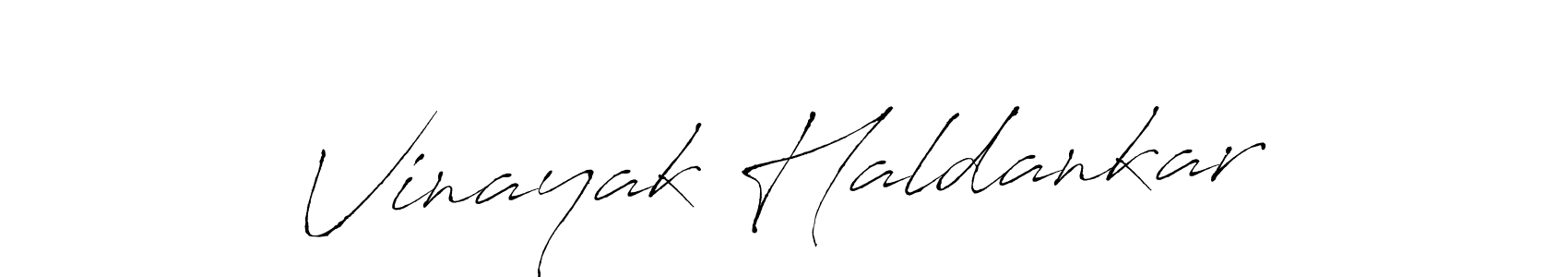 Design your own signature with our free online signature maker. With this signature software, you can create a handwritten (Antro_Vectra) signature for name Vinayak Haldankar. Vinayak Haldankar signature style 6 images and pictures png