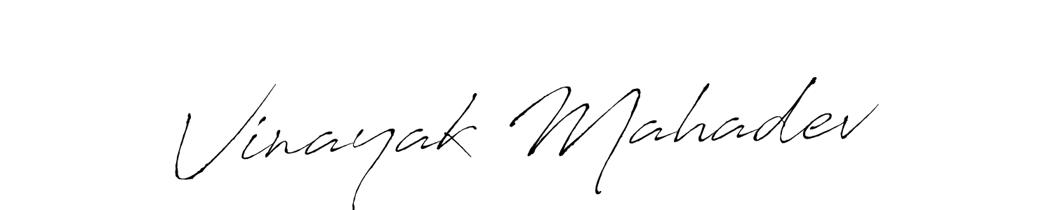 It looks lik you need a new signature style for name Vinayak Mahadev. Design unique handwritten (Antro_Vectra) signature with our free signature maker in just a few clicks. Vinayak Mahadev signature style 6 images and pictures png