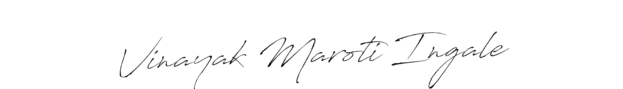 Design your own signature with our free online signature maker. With this signature software, you can create a handwritten (Antro_Vectra) signature for name Vinayak Maroti Ingale. Vinayak Maroti Ingale signature style 6 images and pictures png