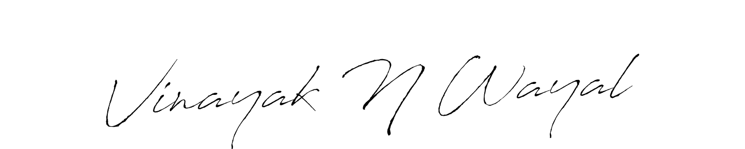 You can use this online signature creator to create a handwritten signature for the name Vinayak N Wayal. This is the best online autograph maker. Vinayak N Wayal signature style 6 images and pictures png