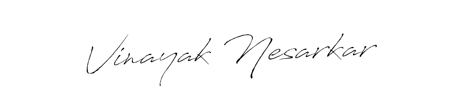 Design your own signature with our free online signature maker. With this signature software, you can create a handwritten (Antro_Vectra) signature for name Vinayak Nesarkar. Vinayak Nesarkar signature style 6 images and pictures png