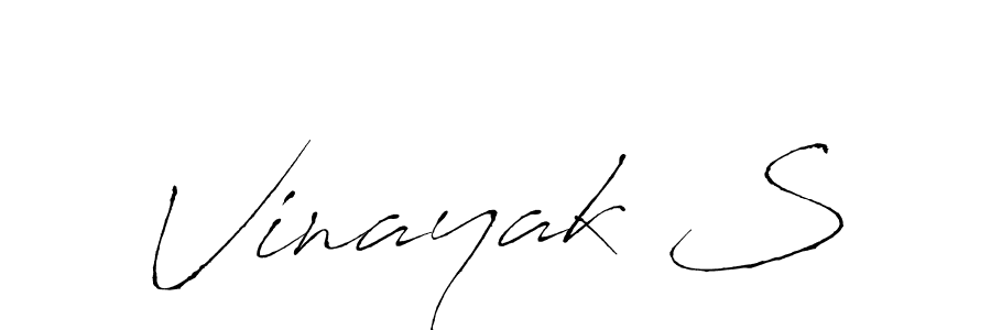 You should practise on your own different ways (Antro_Vectra) to write your name (Vinayak S) in signature. don't let someone else do it for you. Vinayak S signature style 6 images and pictures png