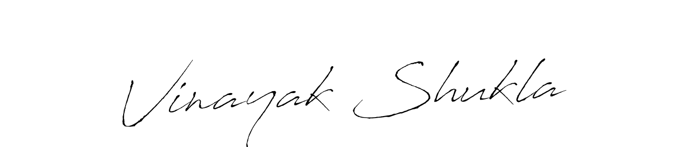 How to make Vinayak Shukla name signature. Use Antro_Vectra style for creating short signs online. This is the latest handwritten sign. Vinayak Shukla signature style 6 images and pictures png