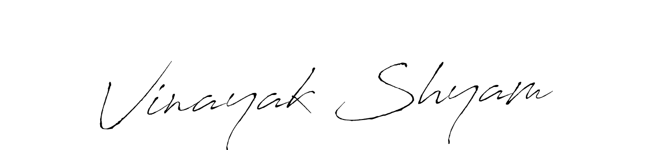 Also You can easily find your signature by using the search form. We will create Vinayak Shyam name handwritten signature images for you free of cost using Antro_Vectra sign style. Vinayak Shyam signature style 6 images and pictures png