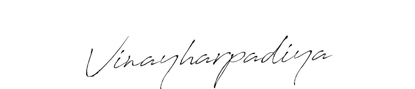 How to make Vinayharpadiya signature? Antro_Vectra is a professional autograph style. Create handwritten signature for Vinayharpadiya name. Vinayharpadiya signature style 6 images and pictures png