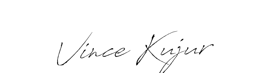 You should practise on your own different ways (Antro_Vectra) to write your name (Vince Kujur) in signature. don't let someone else do it for you. Vince Kujur signature style 6 images and pictures png